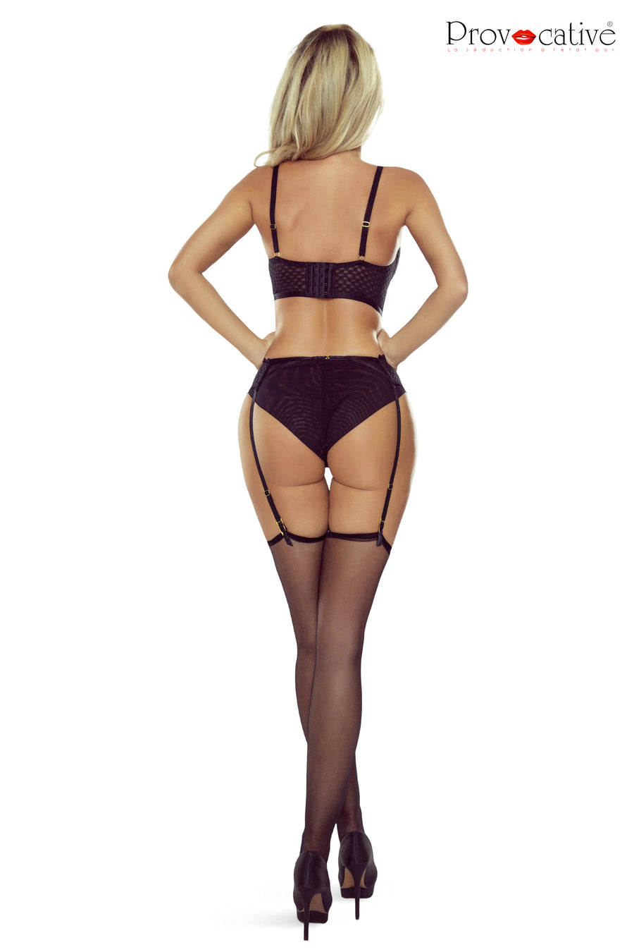 Copie de DELICE SEMI CORSET NOIRE 2Pcs