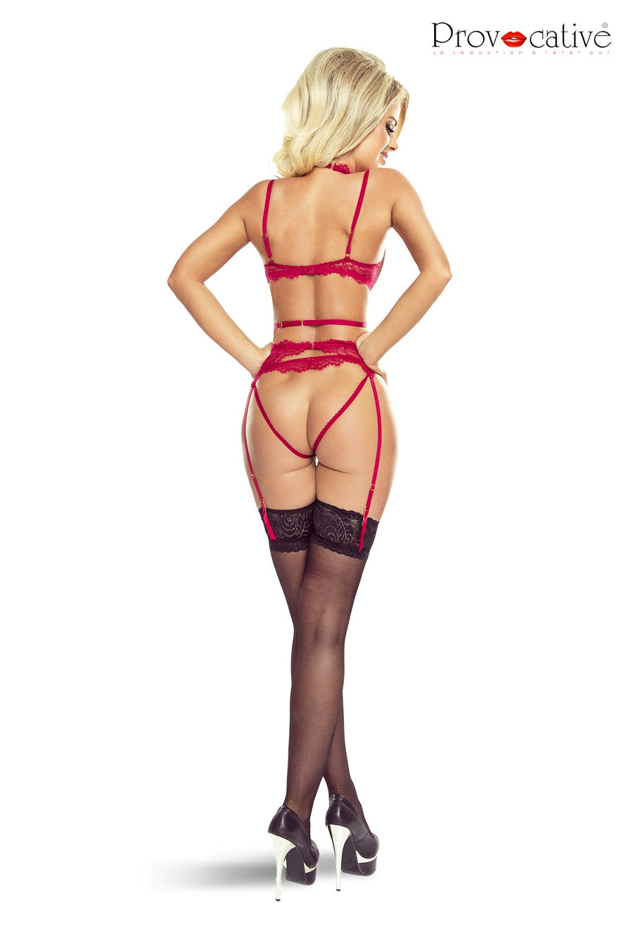 Jeux libertins ensemble rouge