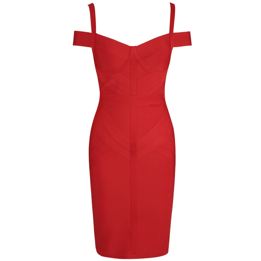 ROBE BANDAGE ROUGE
